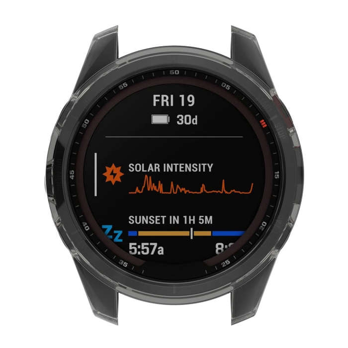 For Garmin Epix Pro 42mm Half-Package TPU Watch Protective Case(Transparent)