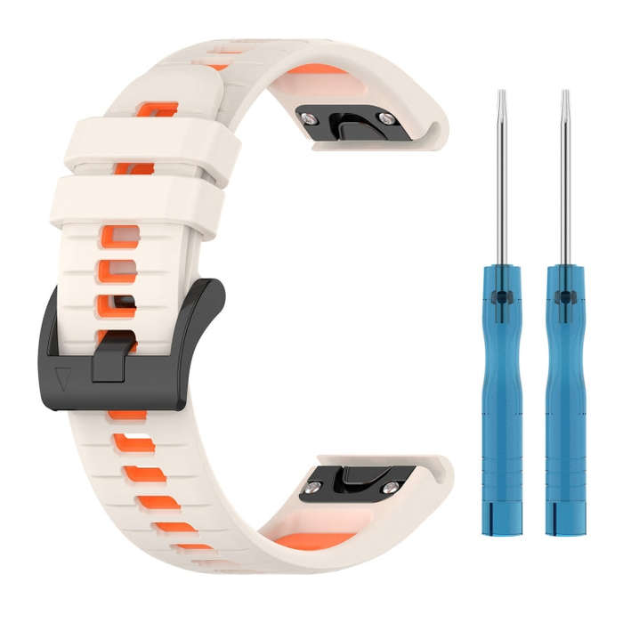 For Garmin Fenix 5X Sapphire / GPS / Plus Sports Two-Color Quick Release Silicone Watch Band(Star...