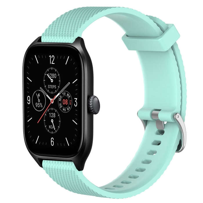 For Amazfit GTS 4 20mm Diamond Textured Silicone Watch Band(Water Duck)