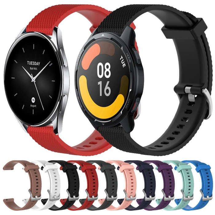 For Xiaomi Haylou RS4 LS12 22mm Diamond Textured Silicone Watch Band(Teal)