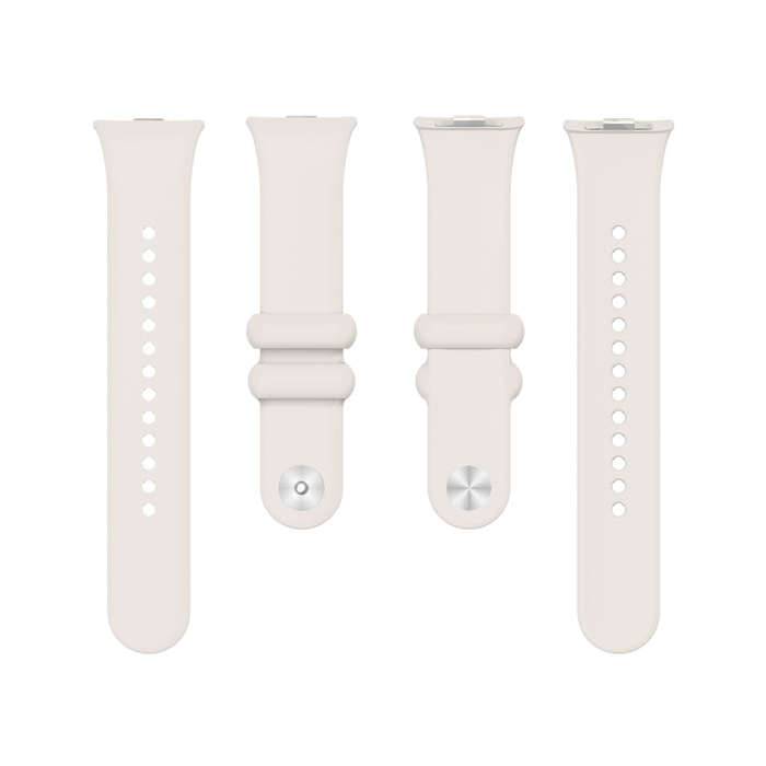 For Xiaomi Smart Band 9 Pro / 8 Pro Solid Color Reverse Buckle Silicone Watch Band(Starlight Color)