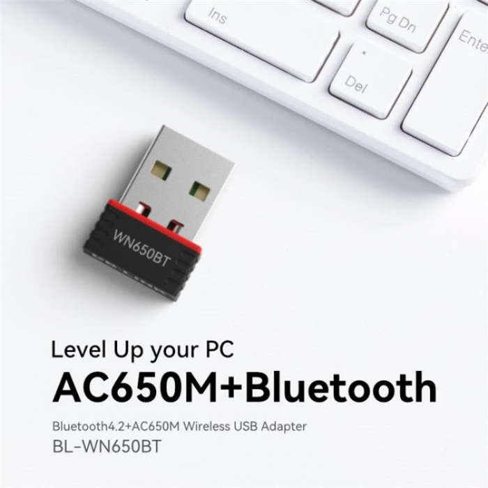LB-LINK BL-WN650BT 650M Dual Band Wireless Adapter Bluetooth WiFi 2-in-1 Network Card