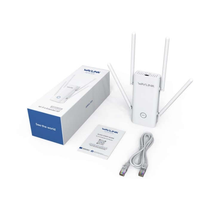 WAVLINK WN583AX1 Ethernet Port AX1800 WiFi6 1.8Gbps Dual Band WiFi Booster Wireless Router, Plug:...