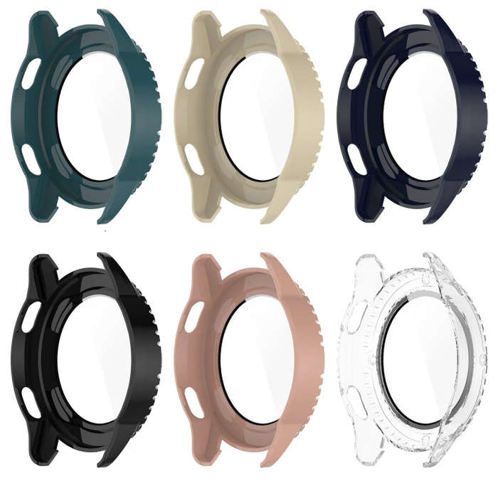 For Xiaomi Watch S3 PC + Tempered Film Integrated Watch Protective Case(Transparent)