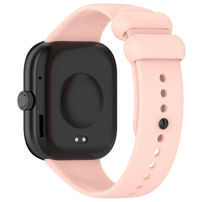 For Redmi Watch 4 Solid Color Liquid Silicone Watch Band(Pink)