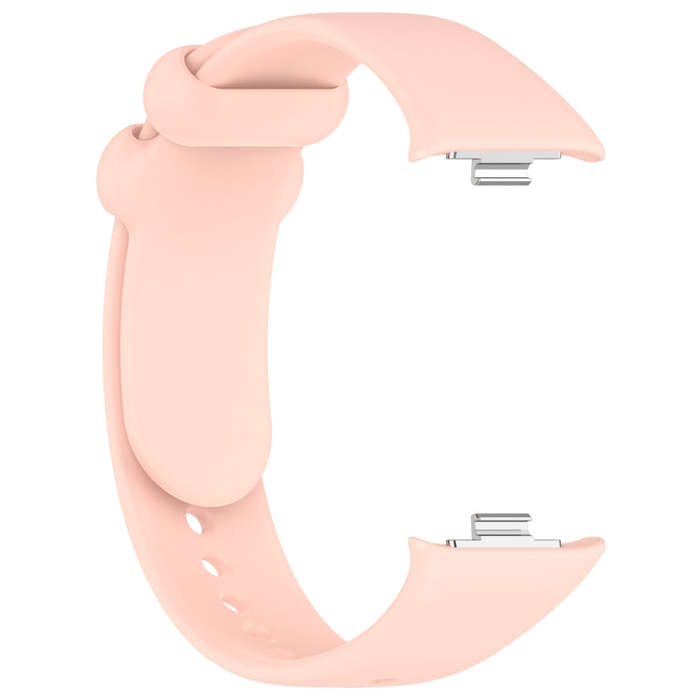 For Redmi Watch 4 Solid Color Liquid Silicone Watch Band(Pink)