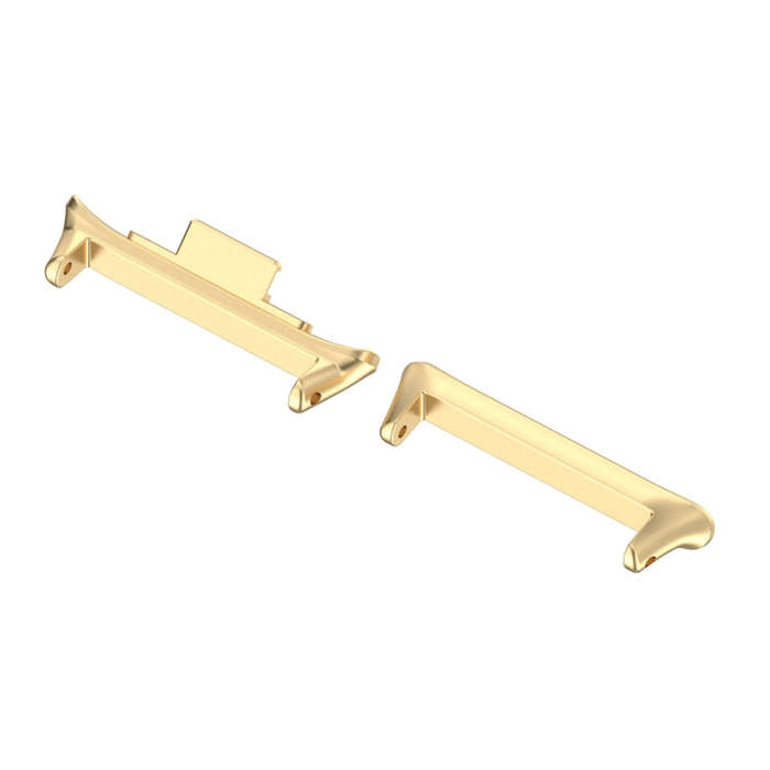 For Redmi Watch 4 1 Pair 20mm Stainless Steel Metal Watch Band Connector(Gold)