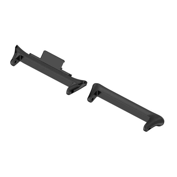 For Redmi Watch 4 1 Pair 22mm Stainless Steel Metal Watch Band Connector(Black)