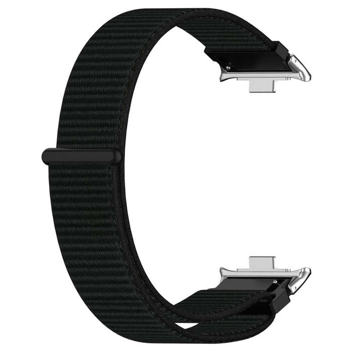 For Redmi Watch 4 / Watch 5 Nylon Loop Metal Connector Watch Band(Black)
