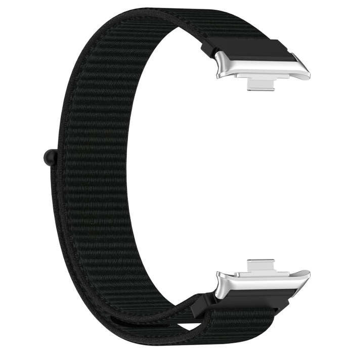 For Redmi Watch 4 / Watch 5 Nylon Loop Metal Connector Watch Band(Black)