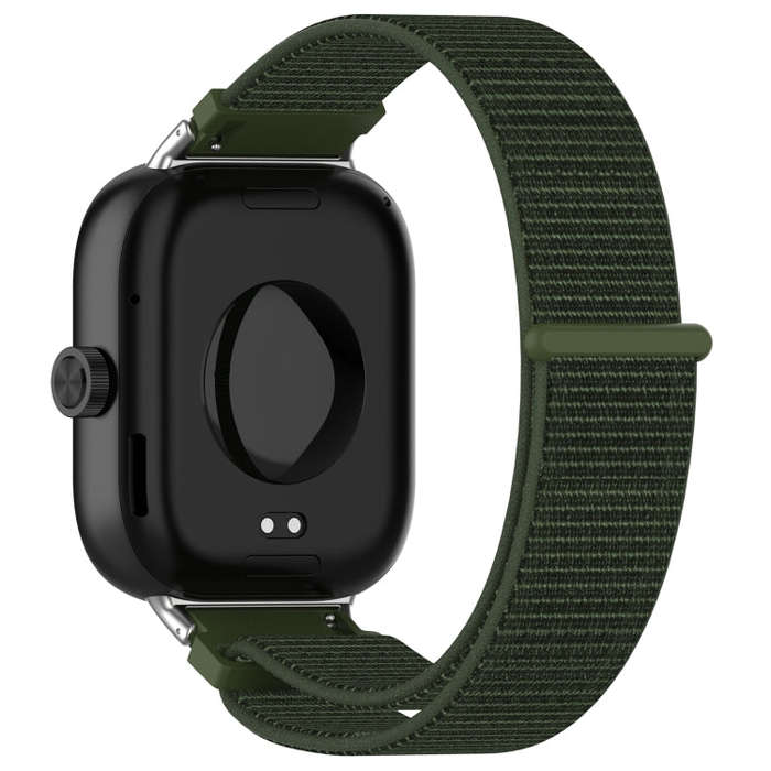 For Xiaomi Smart Band 9 Pro / 8 Pro Nylon Loop Metal Connector Watch Band(Army Green)