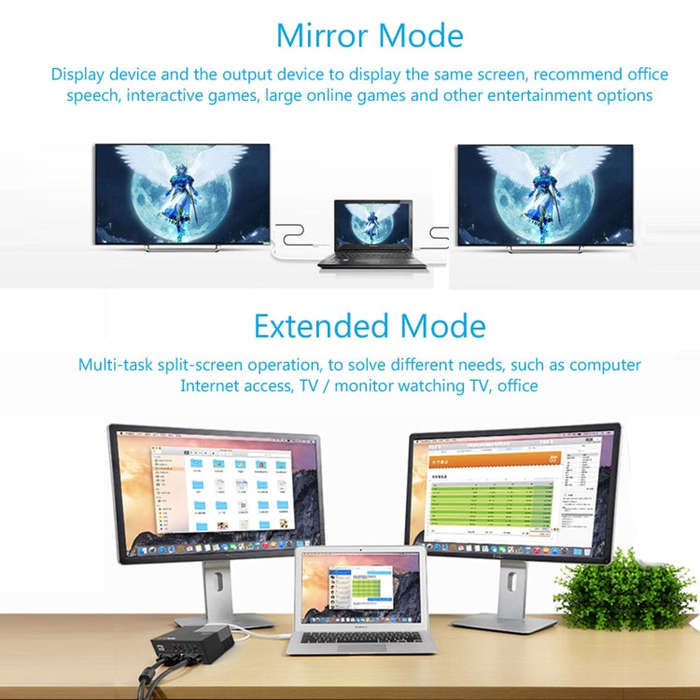 WAVLINK WL-UG39DK3 Fast Charging Gigabit Ethernet Dual Display Video Dock USB 3.0 Hub, Plug:AU Plug