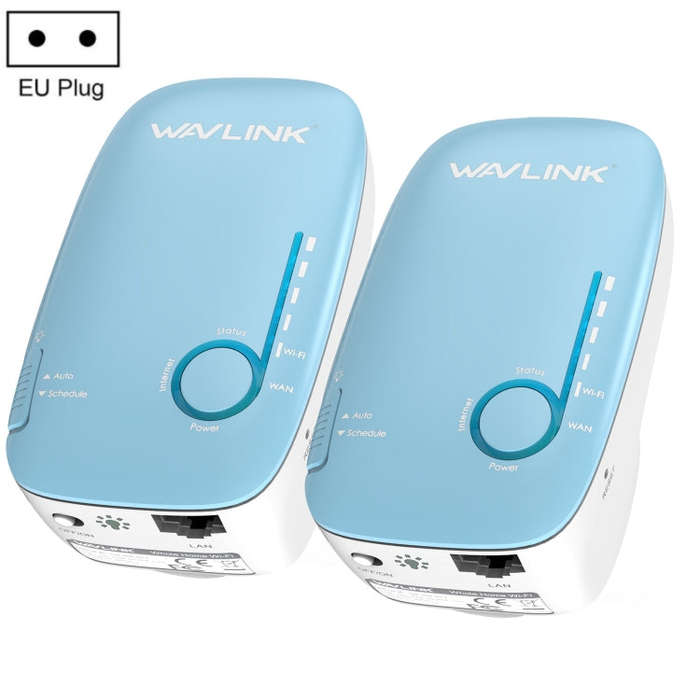 WAVLINK WN576K2 AC1200 Household WiFi Router Network Extender Dual Band Wireless Repeater, Plug:E...