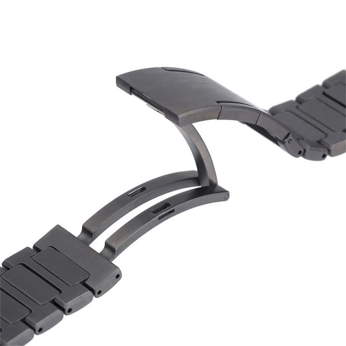 For Huaei Watch 3 Pro New H-Shaped Folding Buckle Stainless Steel Metal Watch Band(Gray)