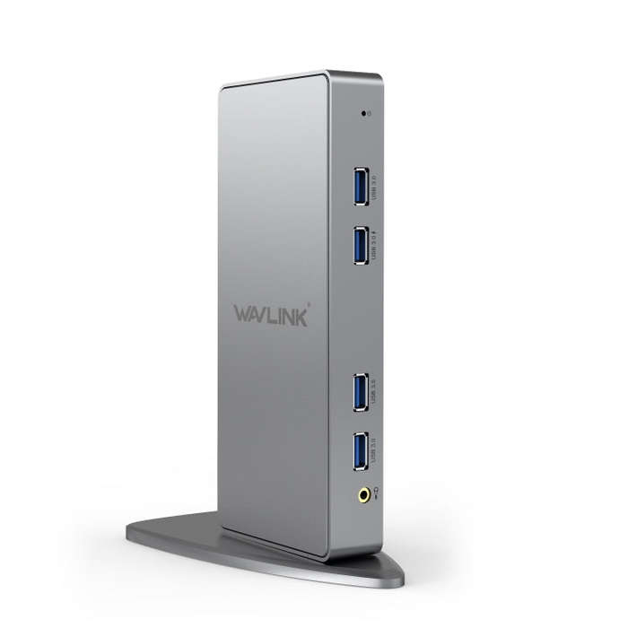WAVLINK WL-UG39DK7 USB3.0 Hub Adapter Multi-Screen Graphics Card Universal Docking Station, Plug:...