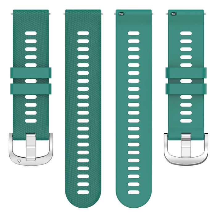 For Garmin D2 Air X10 43mm Cross Texture Silicone Watch Band(Green)
