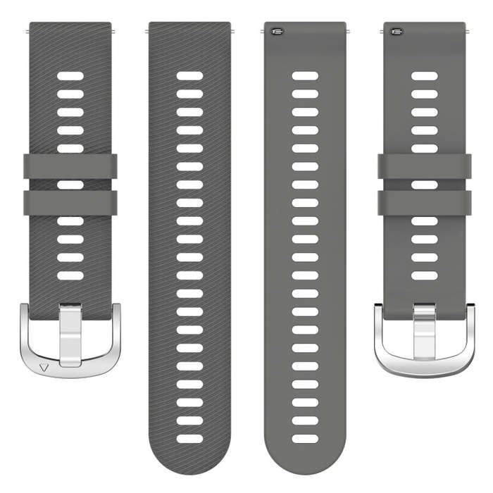 For Garmin D2 Air X10 43mm Cross Texture Silicone Watch Band(Dark Gray)