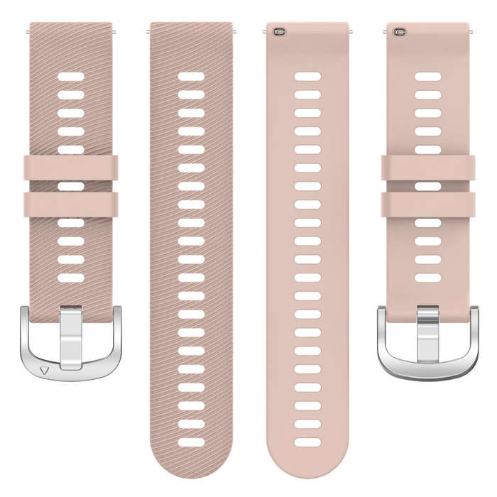 For Garmin D2 Air X10 43mm Cross Texture Silicone Watch Band(Pink)