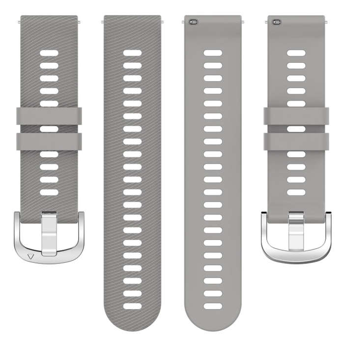For Garmin D2 Air X10 43mm Cross Texture Silicone Watch Band(Light Gray)