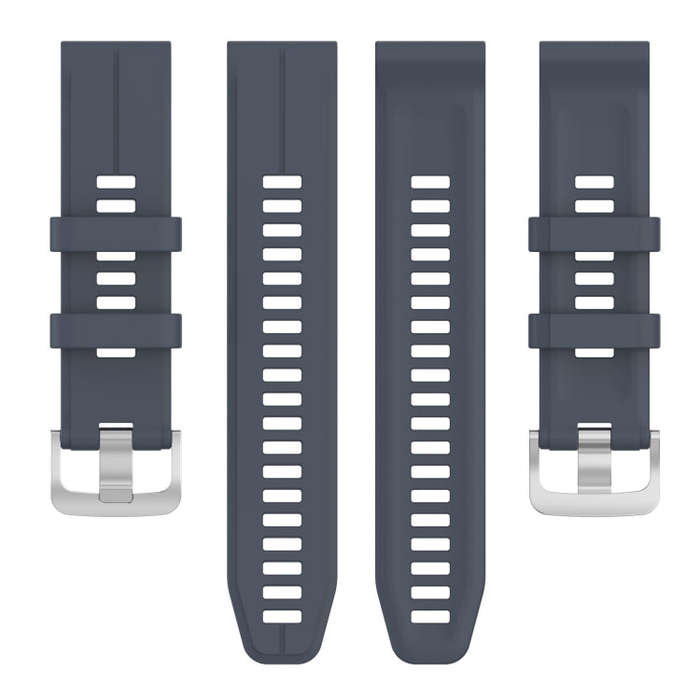 For  Garmin Descent G1 Solar Letel 22mm Solid Color Silicone Watch Band(Rock Blue)