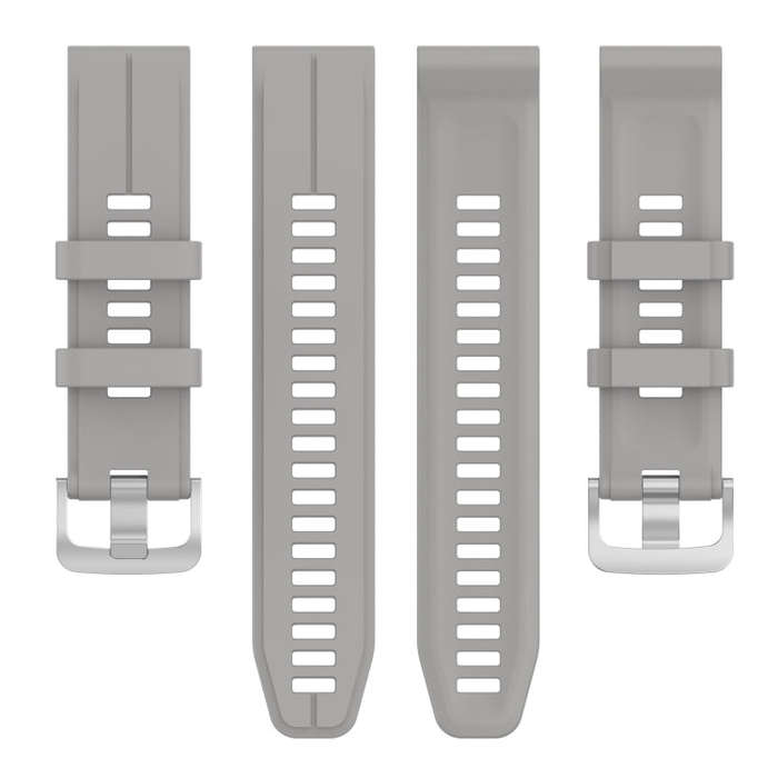 For Garmin Descent G1 Solar 22mm Solid Color Silicone Watch Band(Light Gray)