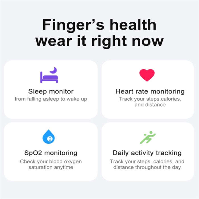 R02 SIZE 10 Smart Ring, Support Heart Rate / Blood Oxygen / Sleep Monitoring / Multiple Sports Mo...