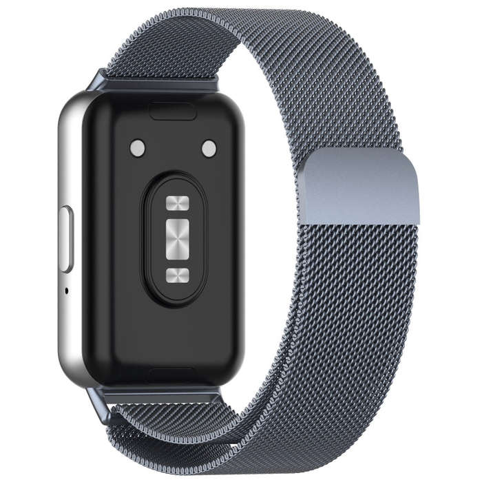 For Samsung Galaxy Fit 3 Milanese Metal Steel Mesh Watch Band(Gray)
