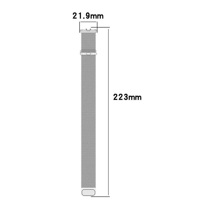 For Samsung Galaxy Fit 3 Milanese Metal Steel Mesh Watch Band(Rose Gold)