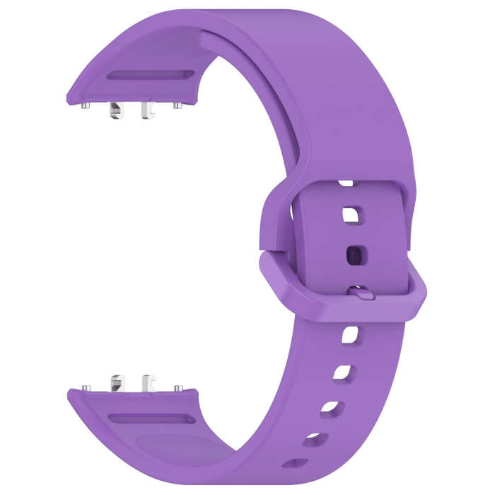 For Samsung Galaxy Fit 3 SM-R390 Solid Color Buckle Silicone Watch Band(Purple)