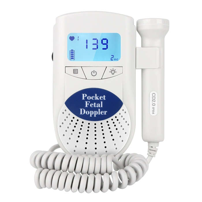 FD-100 Digital Fetal Doppler Ultrasound Sound Baby Heartbeat Detector Monitor LED Digital Prenata...