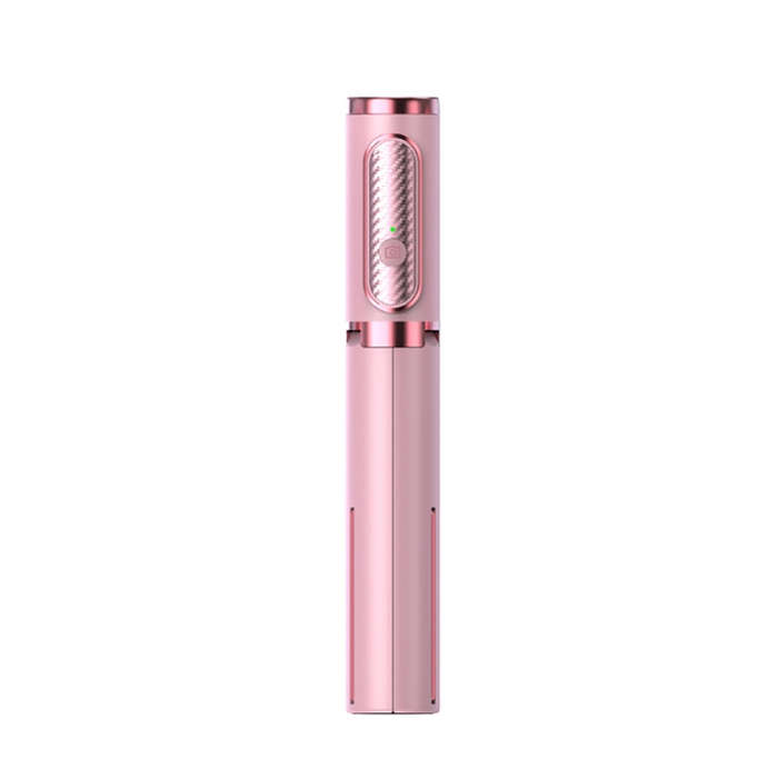 M18 Portable Selfie Stick Remote Control Mobile Phone Holder(Pink)