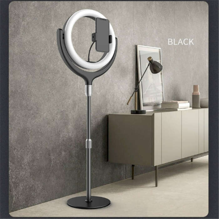 Fill light Beauty Bracket Desktop Landing Headlights Fill Light Bracket, Szie: 12 inch (Black)