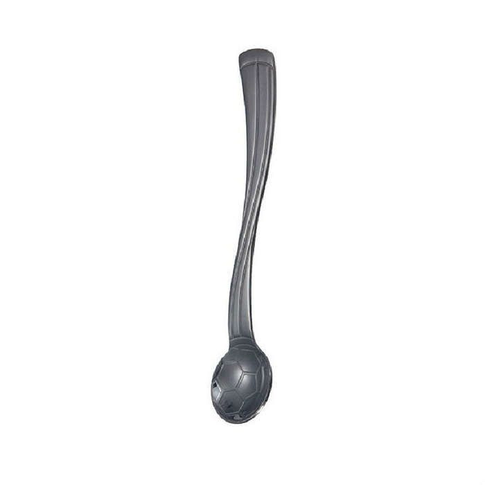 Stainless Steel Creative Football Coffee Spoon Ice Cream Spoon, Color:Black