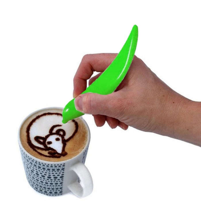 New Electric Latte Art Pen For Coffee Cake Pen For Spice Cake Decorating Pen Coffee Carving Pen B...