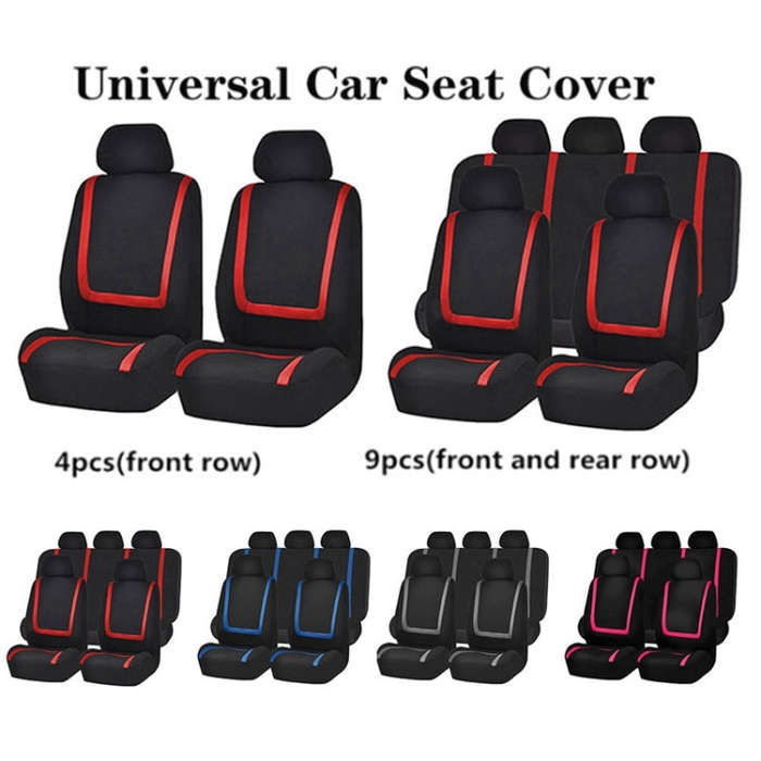 Universal Car Seat Cover Polyester Fabric Automobile Seat Covers Car Seat Cover Vehicle Seat Prot...