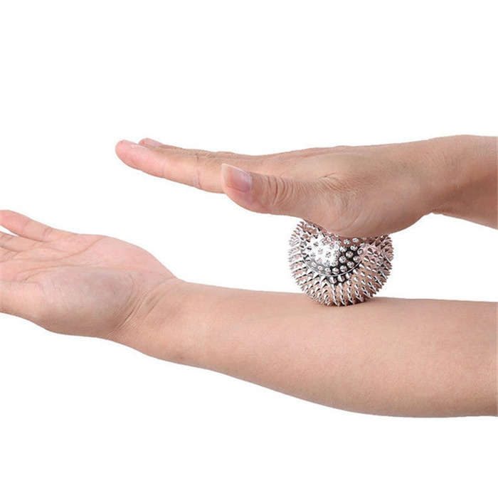 1 Pair Magnetic Massage Ball Relax Muscle Finger Plantar Pressure Massage Stab Ball, Size:4.7cm(G...