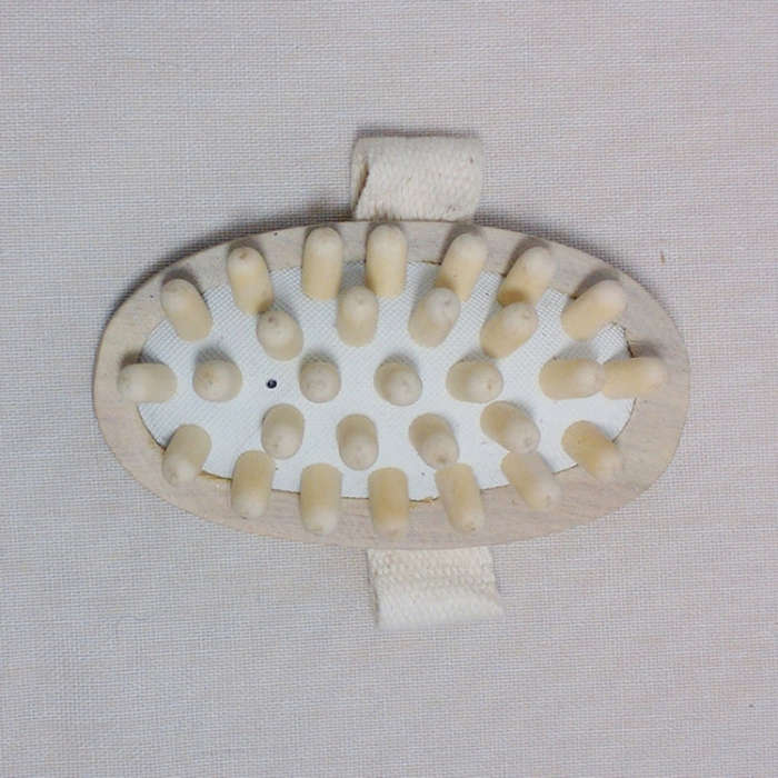 Soothing Body Massage Brush Wood Balloon Cushion Massager