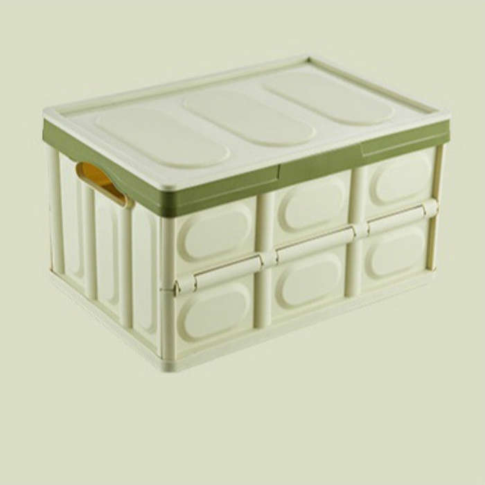 Car Trunk Storage Box Foldable Car Plastic Storage Box, Size:S(Green)