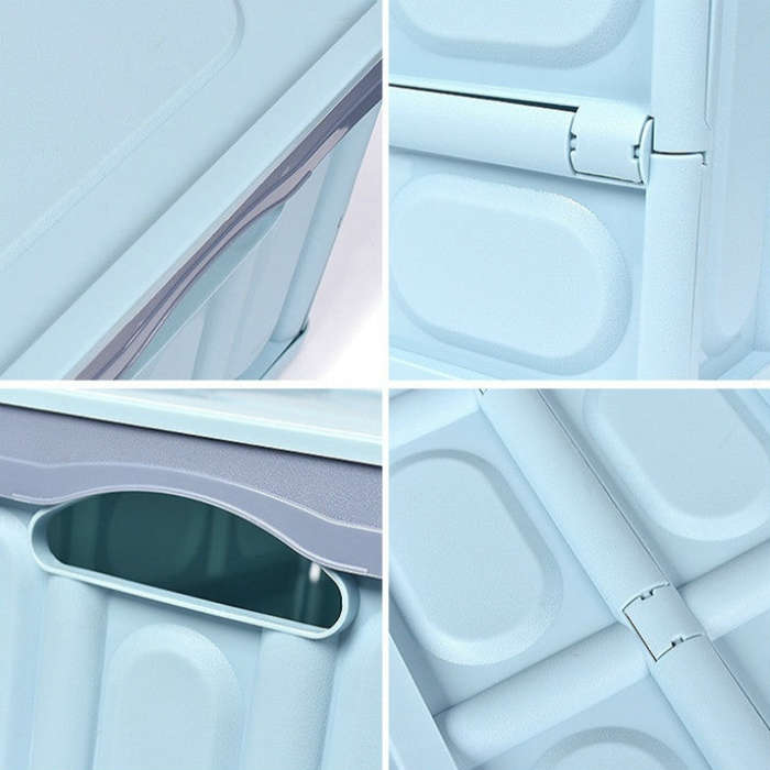 Car Trunk Storage Box Foldable Car Plastic Storage Box, Size:S(Green)