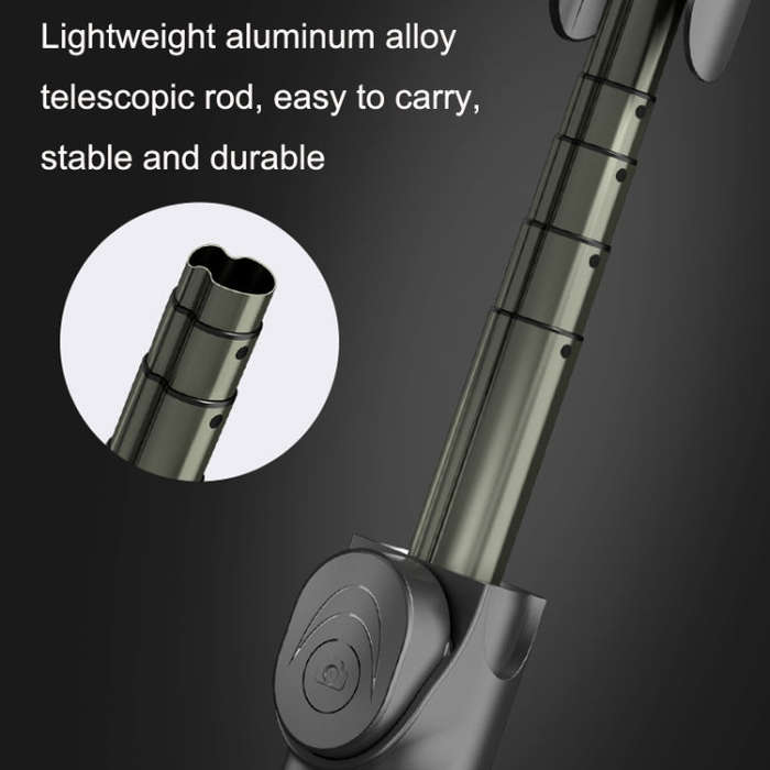 XT02S Mini Bluetooth Live Tripod Selfie Stick(Black)