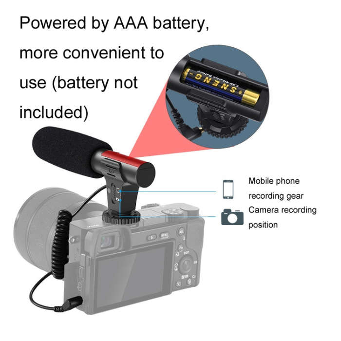 KIT-01LM 3 in 1 Video Shooting LED Light Portable Tripod Live Microphone, Specification:Battery M...