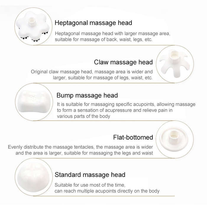 Rechargeable Dolphin Massager Electric Cervical Massage Stick A10 Straight Plug, Plug Type:EU Plug