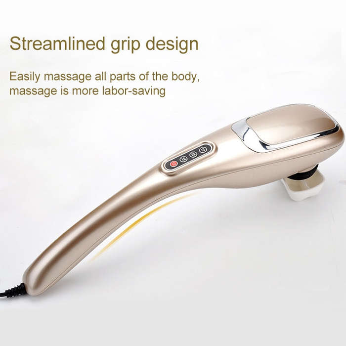 Rechargeable Dolphin Massager Electric Cervical Massage Stick A10 Straight Plug, Plug Type:EU Plug