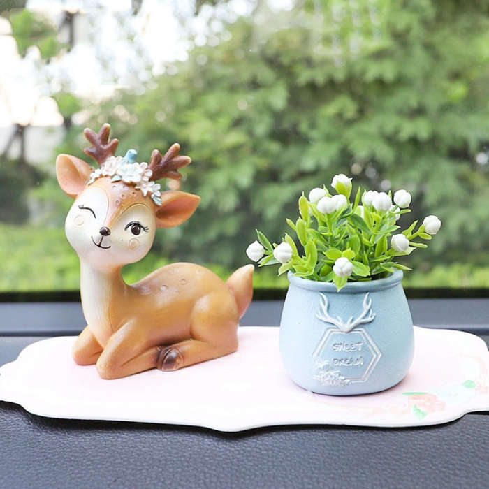 2 PCS Car Interior Decoration Anti-slip Mat PVC Soft Rubber Coaster Placemat(Fun Powder)