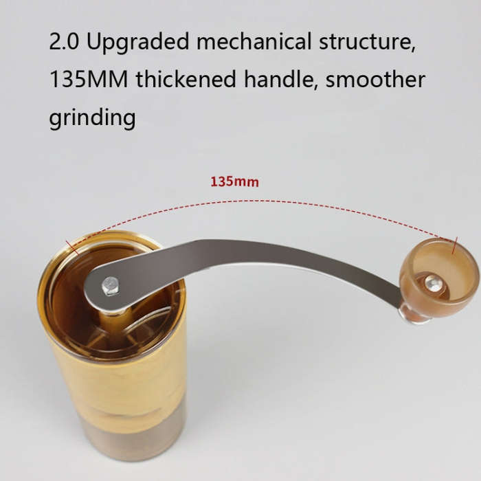 Household Portable Hand-cranked Coffee Machine Detachable Manual Grinder Coffee Grinder(M3 Withou...