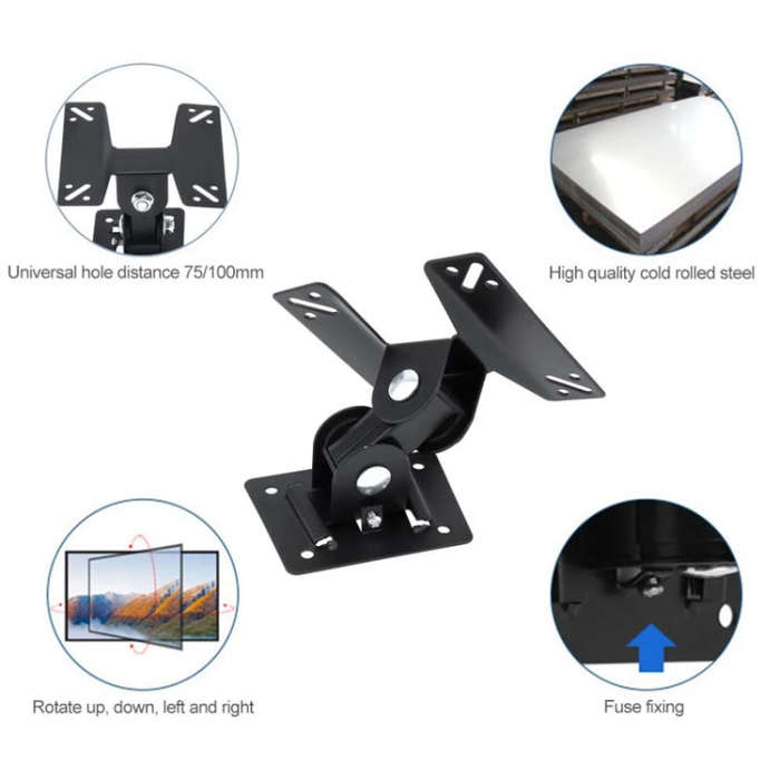 Universal Rotated TV PC Monitor Wall Mount Bracket for 14 ~ 24 Inch LCD LED Flat Panel TV with 18...