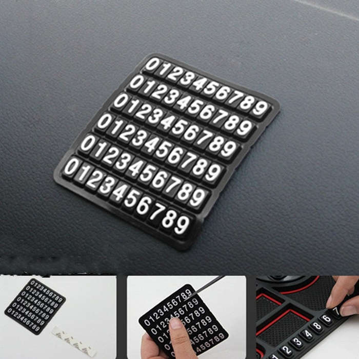 Car Interior Car Multifunctional Instrument Panel Storage Pad Car Phone Bracket Anti-slip Pad Wit...