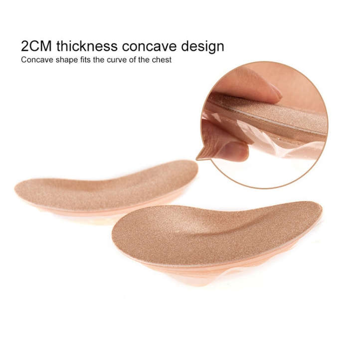 Women Silicone Bra Pad Nipple Cover Stickers Patch Inserts Sponge Bra(Skin)