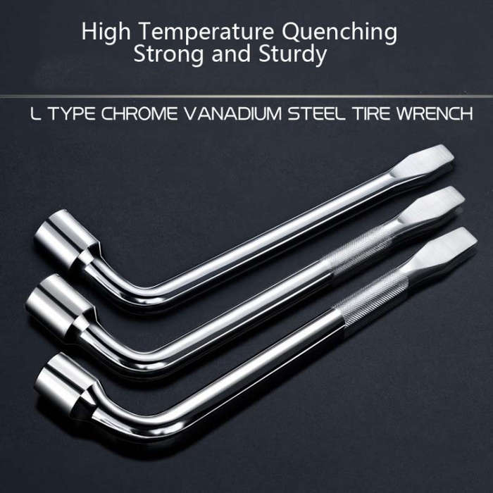 L-Type Car Tire Removal Tool Tire Wrench Socket Wrench, Specification: 22mm