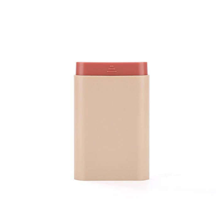3 PCS Portable Sealed Pill Storage Box Divided Into Compartments Portable Mini Pill Box(Pink)